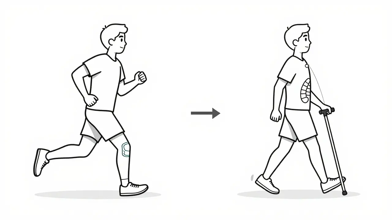 Side-by-side recovery comparison: quick return to activity after PCI vs. slow healing after CABG.